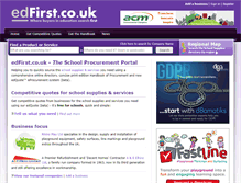 Tablet Screenshot of edfirst.co.uk